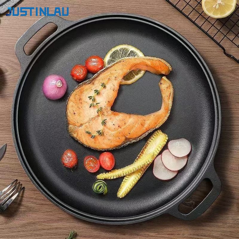 Cast Iron Corn - JUSTINLAU Patelnia z dwoma uchwytami, żeliwna,
