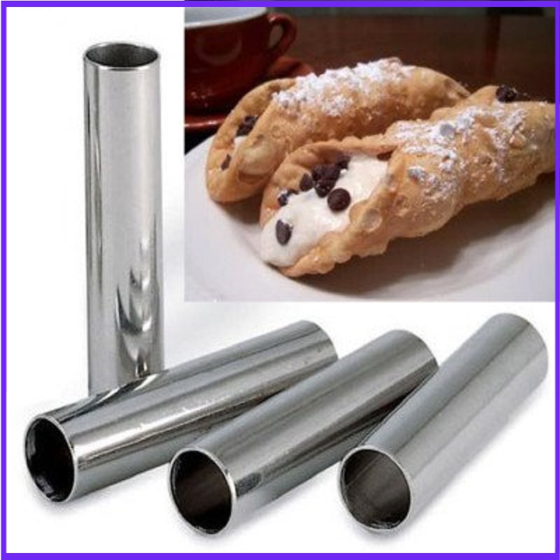 Danish Pancake Pan - Aluminiowe formy do kanioli, 4 rury/opakowanie