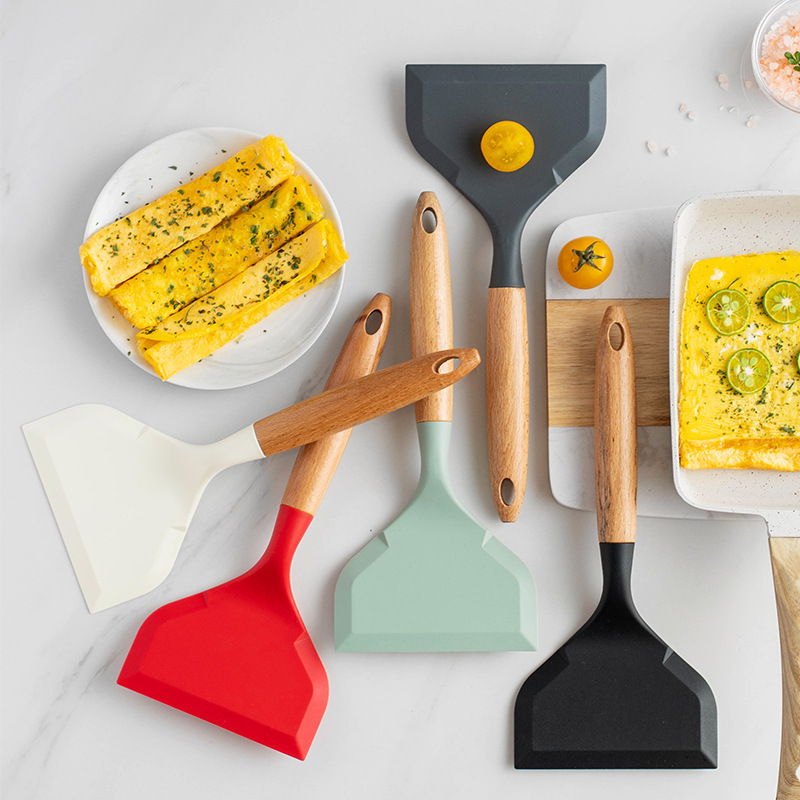 Okonomiyaki Spatula - Silikonowe przybory kuchenne klasy spożywczej Łopatka