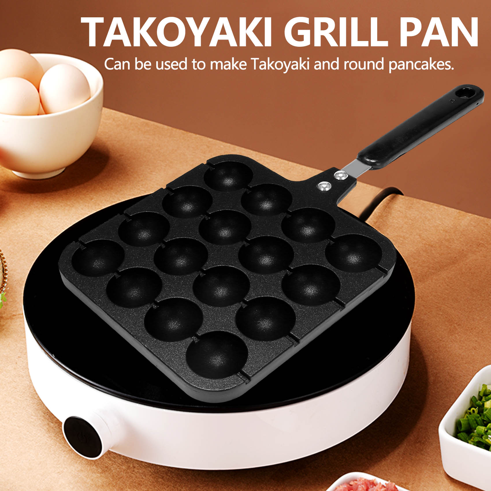 16-otworowa aluminiowa patelni – Takoyaki Grill Plate recenzja i cena