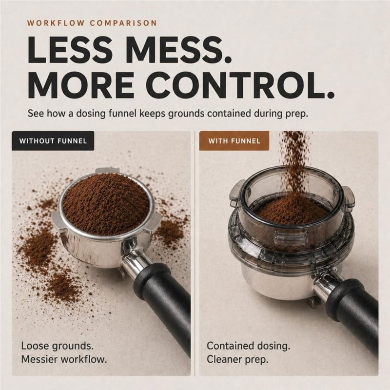 Lejek dozujący A65T-Twist-Lock – Breville Espresso Barista Touch recenzja i cena