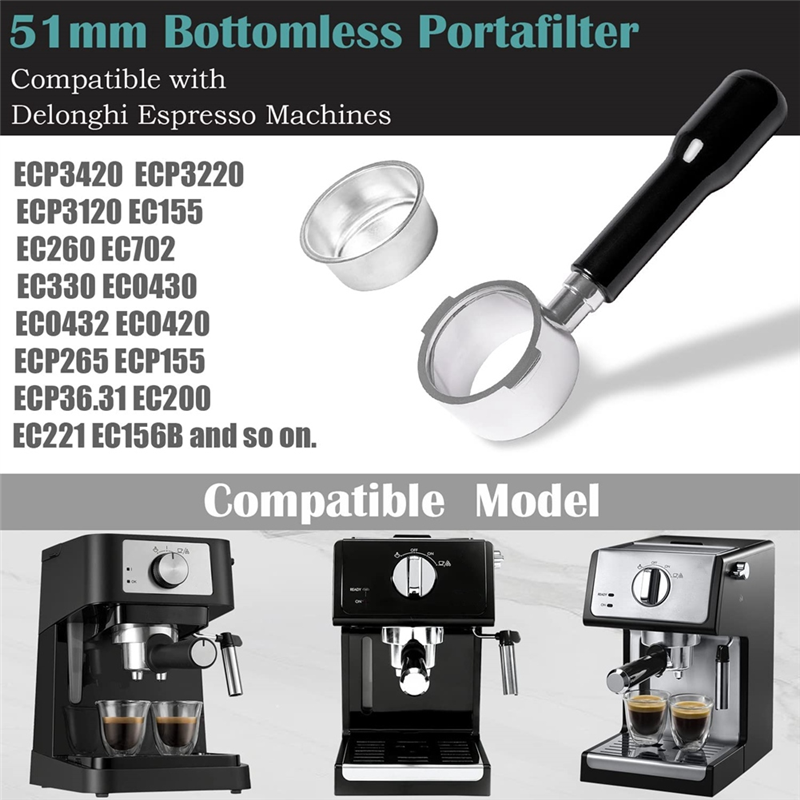 AA86 51mm Bottomless Portafilt – Delonghi Espresso Ecp3420 recenzja i cena