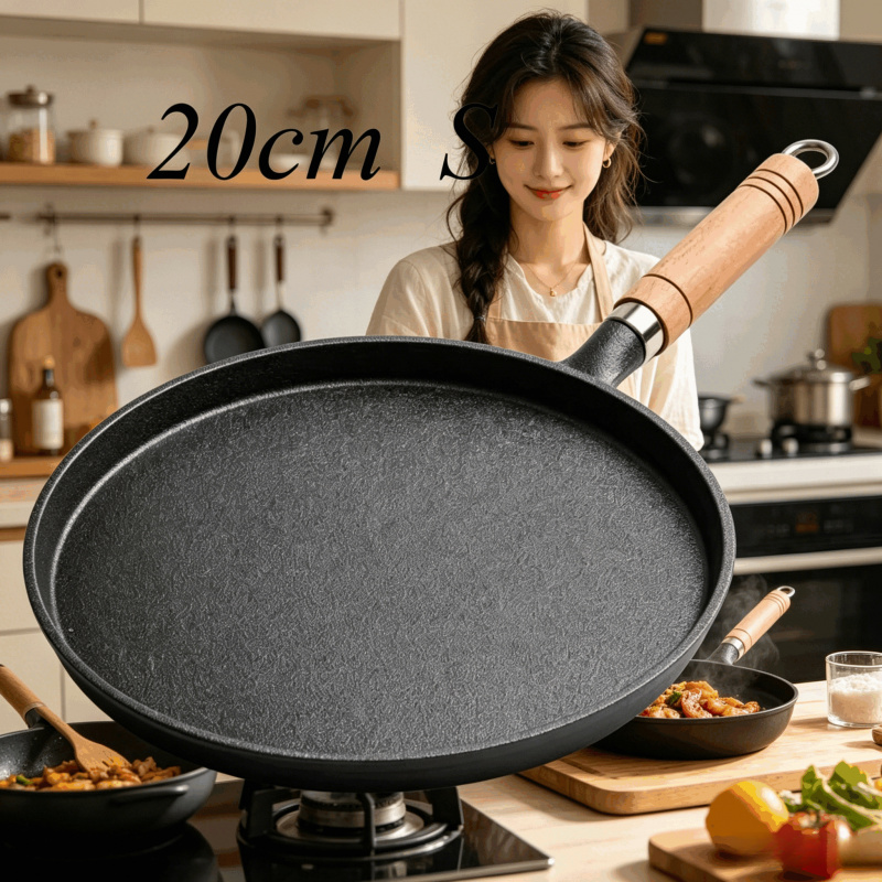 Patelnia żeliwna 20 cm z drewn – Cast Iron Corn recenzja i cena