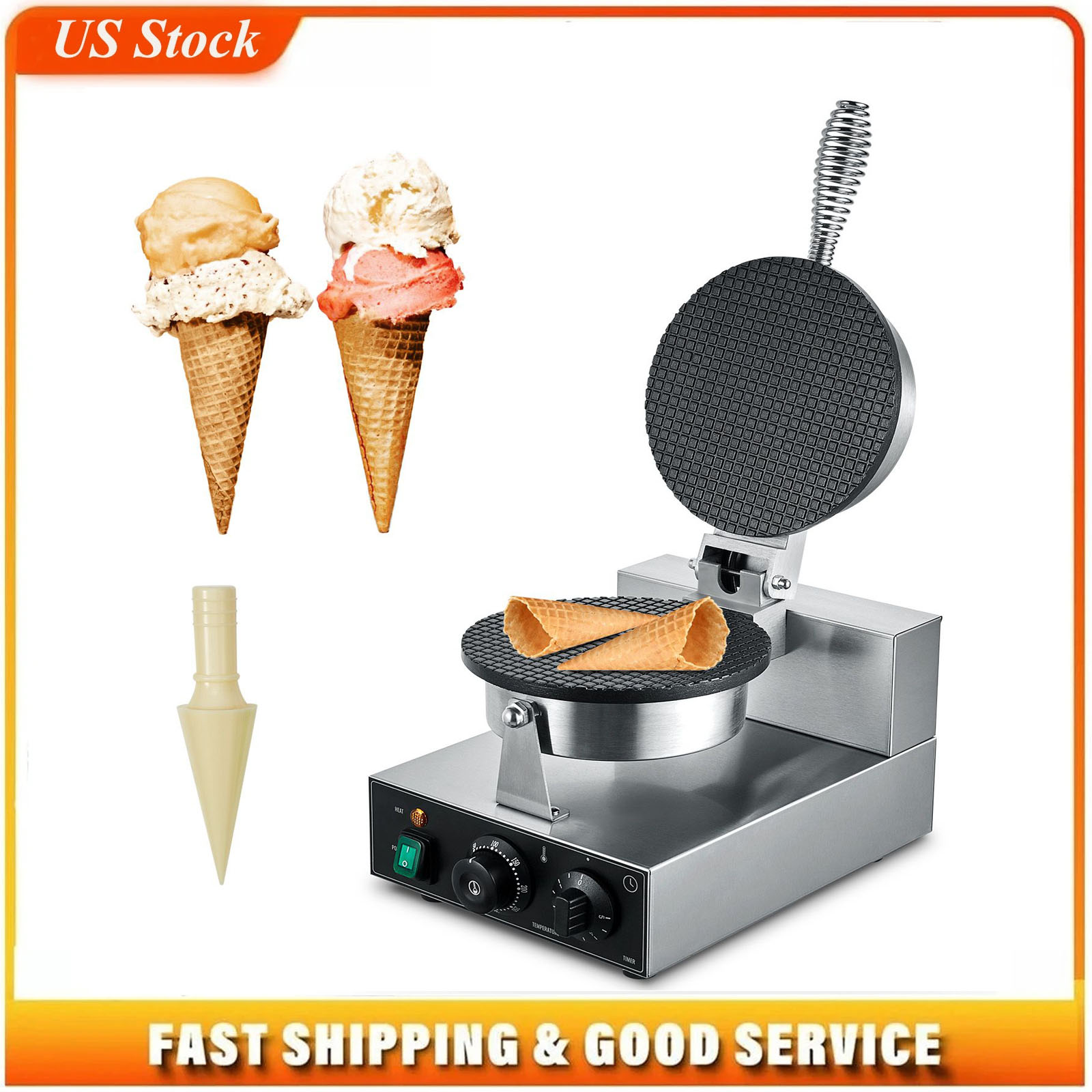 Elektryczna maszyna do robieni – Waffle Cone Maker recenzja i cena